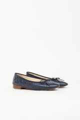Chanel Quilted Leather CC Flat