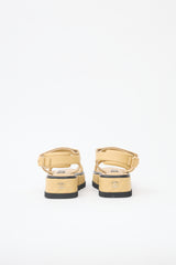 Chanel Quilted Leather CC Platform Sandal