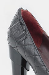 Chanel Quilted Leather CC Pump