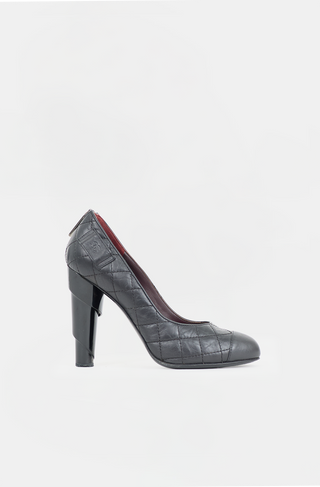 Chanel Quilted Leather CC Pump