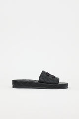 Chanel Quilted Leather CC Slide