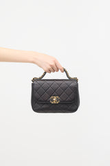 Chanel Quilted Leather Chain Infinity Bag
