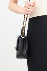 Chanel Quilted Leather Chain Infinity Bag