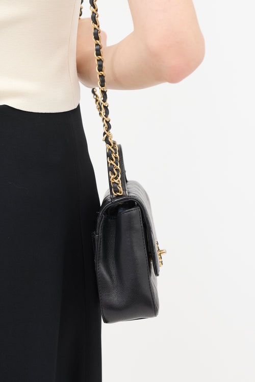 Chanel Quilted Leather Chain Infinity Bag
