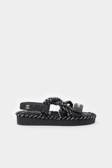 Chanel Quilted Leather Cord Sandal