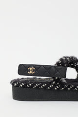 Chanel Quilted Leather Cord Sandal