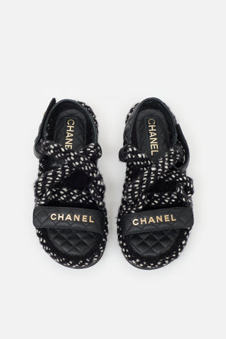 Chanel Quilted Leather Cord Sandal
