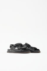 Chanel Quilted Leather Dad CC Sandal