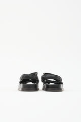 Chanel Quilted Leather Dad CC Sandal