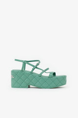 Chanel Quilted Leather Platform Sandal