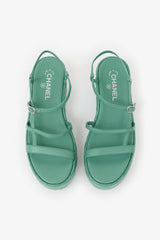 Chanel Quilted Leather Platform Sandal