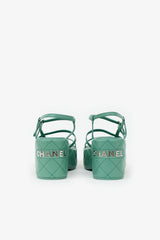 Chanel Quilted Leather Platform Sandal
