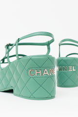 Chanel Quilted Leather Platform Sandal