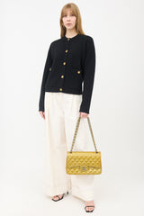 Chanel Quilted Patent Double Flap Bag