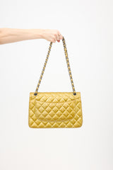 Chanel Quilted Patent Double Flap Bag