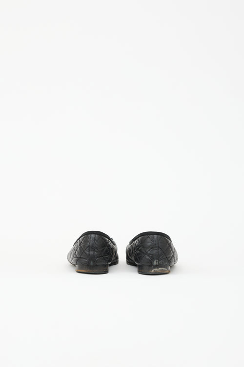 Chanel Quilted Leather CC Ballet Flat
