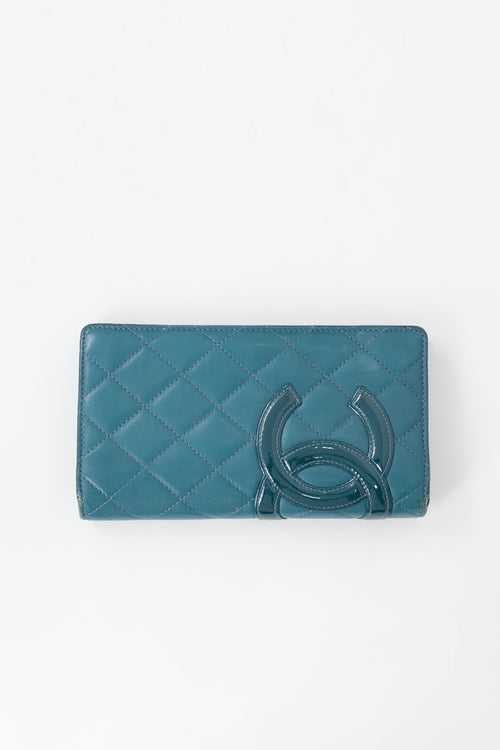 Chanel Quilted Leather CC Cambon Wallet
