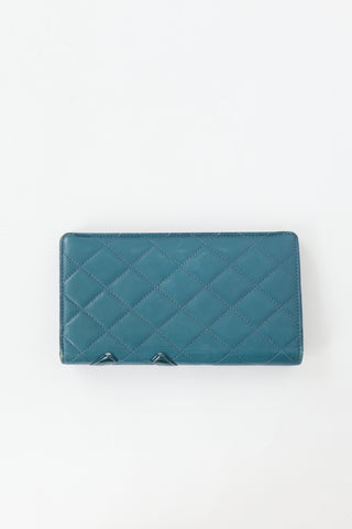 Chanel Quilted Leather CC Cambon Wallet