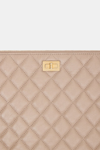 Chanel Quilted Leather Reissue 2.55 O-Case Pouch