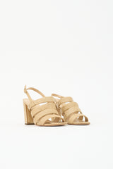 Chanel Quilted Leather Slingback Sandal
