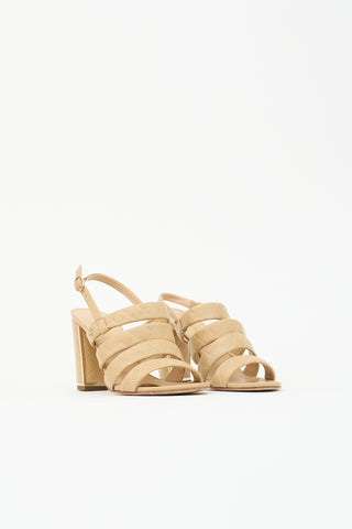 Chanel Quilted Leather Slingback Sandal