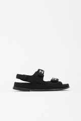 Chanel Quilted Nylon Dad CC Sandal