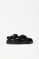 Chanel Quilted Nylon Dad CC Sandal