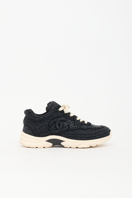 Chanel Raffia CC Sneaker