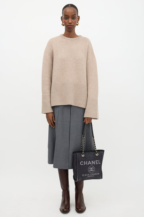 Chanel Raffia Mini Deauville Tote Bag