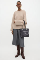 Chanel Raffia Mini Deauville Tote Bag