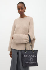 Chanel Raffia Mini Deauville Tote Bag