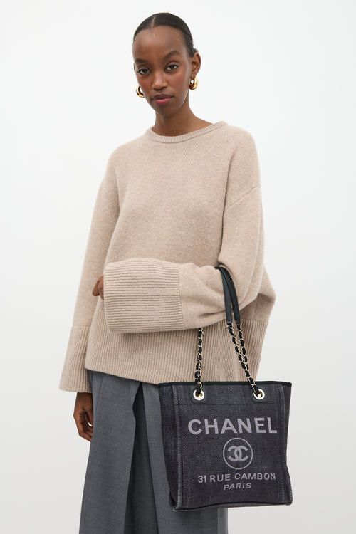 Chanel Raffia Mini Deauville Tote Bag