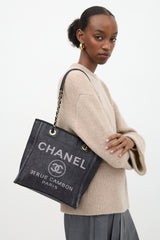 Chanel Raffia Mini Deauville Tote Bag