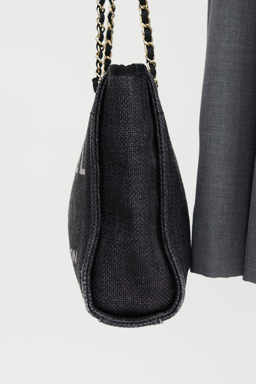 Chanel Raffia Mini Deauville Tote Bag