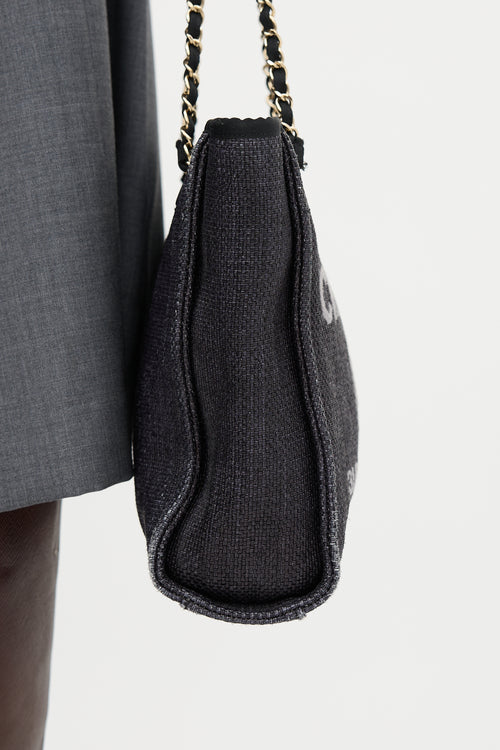 Chanel Raffia Mini Deauville Tote Bag
