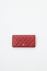 Chanel Caviar Bi-Fold Long Wallet