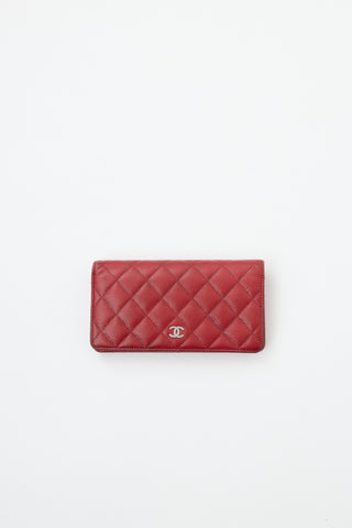 Chanel Caviar Bi-Fold Long Wallet