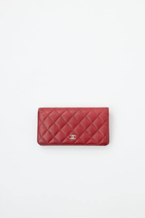 Chanel Caviar Bi-Fold Long Wallet