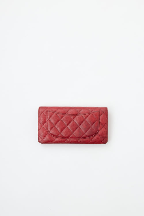 Chanel Caviar Bi-Fold Long Wallet