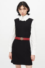 Chanel Fall 2012 Red Leather & Gripoix Belt
