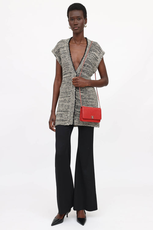 Chanel 2019 Quilted CC Twist Lock Wallet On Chain Bag