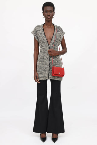 Chanel 2019 Quilted CC Twist Lock Wallet On Chain Bag