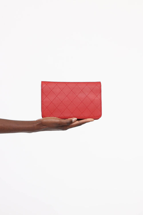 Chanel 2019 Quilted CC Twist Lock Wallet On Chain Bag