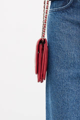 Chanel 2012 Leather Quilted Wallet On Chain