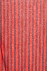 Chanel Winter 2018 Red Cashmere Stripe Scarf