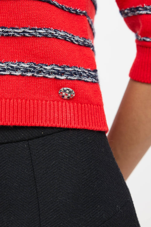 Chanel Spring 2020 Knit Striped Sweater