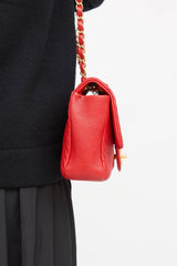 Chanel 2015 Leather Quilted Surpique Bag