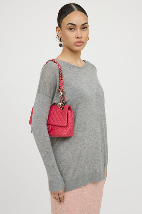 Chanel 2009 Valentine Charm Flap Bag