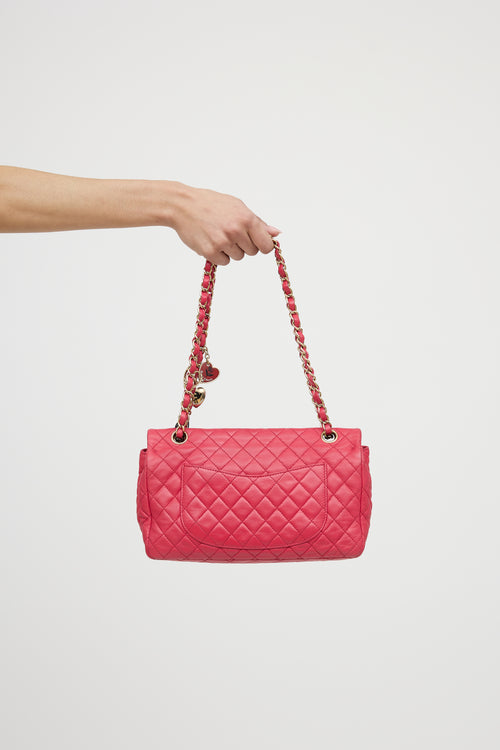 Chanel 2009 Valentine Charm Flap Bag