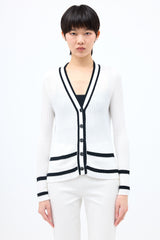 Chanel Rib Knit CC Cardigan